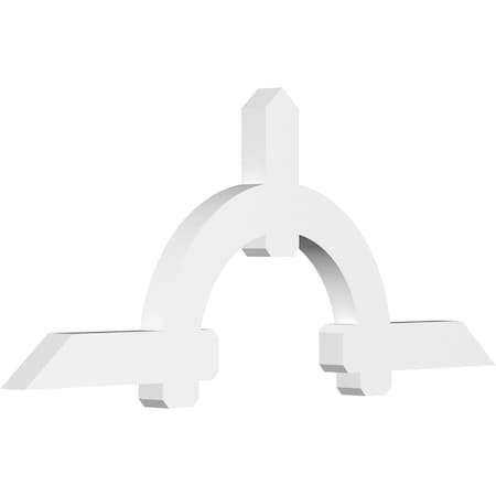 Ekena Millwork Ericson Architectural Grade PVC Gable Bracket, 84"W x 35"H x 4"D x 6"F, 10/12 Pitch GBP084X35X0406ERI00